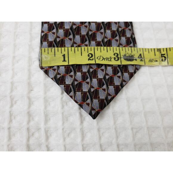 (F5) John Hill Executive Collection Men’s Neck Tie 100% Silk Made In Italy - Picture 2 of 6